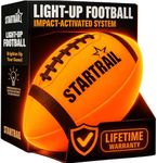 TOMLEON Glow in The Dark Football | Ultra-Bright Double LED Light-Up Football Size 6 with 3 Extra Batteries and Pump for Kids & Teens Ages 6+ | Outdoor Fun for Evening Play, Camping & Beach Games
