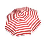 DestinationGear Heininger 1323 Italian Red and White 6-Feet Acrylic Striped Patio Pole Umbrella