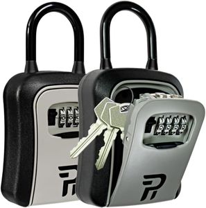 RUDY RUN Lock Box for Keys with Code - Portable Spare Key Lockbox Outdoor - Combination Lock Box Hiders to Hide a Key Outside - Key Cabinets