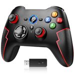 EasySMX Wireless Controller for PC PS3 Windows, ESM-9013 Pro Gamepad Controller PC TV Box/Laptop/Android Plug and Play Gamepad Joystick with Hall Linear Trigger Turbo Vibration 14 Hours