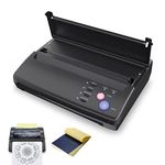 LIUMATE Tattoo Transfer Stencil Machine Thermal Copier Printer, Tattoo Stencil Printer with 20 Pcs Tattoo Transfer Paper, Tattoo Printer Machine for Temporary and Permanent Tattoos, Black