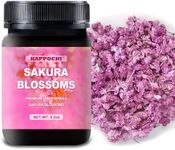 Dried Whole Cherry Blossoms, 0.5oz(14.0g), Natural Dried Sakura Blossoms for Food DIY & Beverages