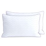 MOLCLCUY Bed Pillows Queen Size Set of 2,Hotel Collection Pillows for Side and Back Sleepers,Super Soft Down Alternative Microfiber Filled Pillows