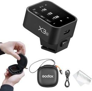 Godox X3N X3 N X3-N TTL Wireless Flash Trigger Compatible with Nikon Cameras, OLED Touchscreen Flash Transmitter, Built-in Lithium Battery Support Quick Charge(Xpro-N/XProII-N Upgrade Version)