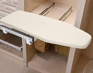 Pull Out Ironing Board 12” x 32” Retractable Hidden Ironing Board Closet Foldable Ironing Board with Heat-Resistant Ironing Board Cover