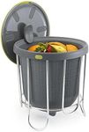 Polder Kitchen Composter, 3.8 Litre Capacity, Grey