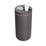 iDesign iD Clean BPA-Free Plastic Refillable Wipe Dispenser, Charcoal