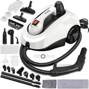 TVD Steam Cleaner, Heavy Duty Canister Steamer with 26 Accessories, Steam Mop with 5M Extra-Long Power Cord for Home Floor Cleaning, Grout, Wallpaper Removal, Upholstery, Car Detailing