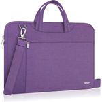 Ferkurn Laptop Bag Case Women Men Shoulder Bag Sleeve for HP Envy Pavilion/Dell Inspiron/Thinkpad/ASUS TUF Vivobook/MSI/MacBook/Surface,Waterproof Briefcase with Handle, Purple, 15.6 Inch