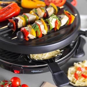 Giles & Posner Raclette Grill – 6-Person Electric Tabletop Grill