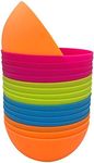 Plastic Bowls Set of 12 - Unbreakable and Reusable 24oz/5.9 inch Plastic Cereal/Soup/Salad Bowls in4 Assorted Color | Dishwasher Safe, BPA Free