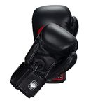 Twins Boxing Muay Thai Training Sparring Gloves (Black,14 oz)