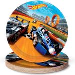 Hot Wheels Wild Racer Round Plates, 9", Party Favor