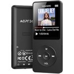 AGPTEK A02X 32GB MP3 Player with Bluetooth 5.3, 1.8 inch Screen Portable Music Player with Speaker, FM Radio, Voice Recorder, Supports Expanded Up to 128GB