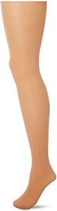 Capezio N14 Ajustado con pies, Suntan, L (Pack de 3) para Mujer