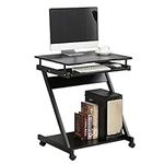 soges Small Rolling Computer Desk, 