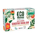 Eco Warrior Sensitive Facial Soap Bar - Vegan, Cruelty Free, No SLS or Parabens, Natural Soap Bar Made with Castile Olive, Chamomile & Calendula Oils To Gently Cleanse, Eco-Friendly Soap 100g