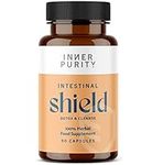 Intestinal Shield - Candida & Antimicrobial Cleanse, Natural Colon Detox Support with Wormwood, Black Walnut, Cloves, Grapefruit Seed Extract & More, 100% Herbal, 90 Capsules