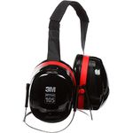 3M Peltor Optime 105 Behind-the-Head Earmuffs, Hearing Conservation H10B by 3M