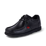 Kickers Fragma Mens Black Leather Lace Up Shoe - Size 8 UK - Black