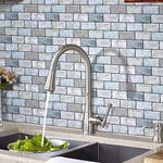 HyFanStr Peel and Stick Wall Tiles Kitchen Backsplash, 3D Brick Stick on Tiles, Self Adhesive Subway Tile Stickers Splashbacks for Bathroom Pack of 5