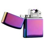 Electric Lighter, Rechargeable Windproof Single Arc USB Plasma (Rainbow)