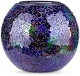 Blazin' Solar Garden Decorations Mosaic Ball | Yard Decor Solar Balls | Outdoor Patio Decor Mosaic Table Lamp | Yard and Garden | Waterproof Rechargeable | 5.9" Width (Mosaic - Large)