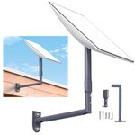 Starlink Mount, Vertical Angle Starlink Long Wall Mount, holder satellite dish steel, Starlink Pole Mount Starlink Roof Mount Wall Bracket for Starlink Starlink Mounting Kit for Starlink (Long-NEW)