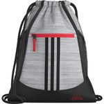 adidas Alliance 2 Sackpack, Two Tone Grey Two/Black/Bright Red, One Size, Alliance 2 Sackpack