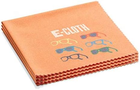 E-Cloth 3-Pack Glasses Cloth, Microfiber Cleaning Cloth, Ideal Eyeglasses, Sunglasses and Lens Cleaner, Washable and Reusable, 100 Wash Promise