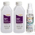 Sofskin (USA Brand) Premium Rubbing Alcohol (Sanitizer) 70% Pure & Safe Iso Propyl Alcohol 475 ml (Pack of 2) (FREE Spray Bottle). Also Good cleaning agent for Laptop, Mobile, Window Pans, Washing Baby Clothes to get rid of bacteria, etc.