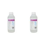 QTX | Long-Lasting Bubble Solution, Professional Bubble Fluid for All Machines | Ready-to-Use Bubble Liquid Mixture for Professional Events, Entertainers, and Home Use | 1 Litre (Pack of 2)