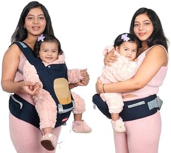 Infantso Hip Seat Baby Carrier with 4 Adjustable Carry Positions, Carrier for 0 to 3 Year Baby, Kangaroo Style Carry Bags for 0 to 2 Years, Baby Carrying Bag for New Born with 100% Cotton Fabric