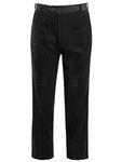 shelikes Mens Cord Corduroy Casual Cotton Classic Formal Smart Pants Trousers Big Size BLACK [32W/31L]