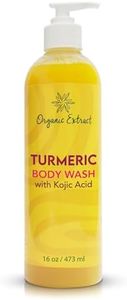 ORGANIC EXTRACT, Turmeric Kojic Acid Body Wash – 16 fl oz / 473ml – Skin Brightening Shower Gel for Deep Gentle Moisturizer, Helps to Remove Dark Spot, with Shea Butter & Aloe Vera