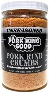 Pork King Good Unseasoned Pork Rind Breadcrumbs (Low Carb Keto Diet)! Perfect For Ketogenic, Paleo, Gluten-Free, Sugar Free and Bariatric Diets. Carb free!