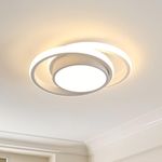 Dorlink LED Ceiling Light, 32W 2880LM Modern Ceiling Light Round Small Ceiling Light Fixture Aluminum, 3000K Warm White Close to Ceiling Light Fixture for Hallway, Bathroom, Kitchen, Living Room