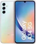 Samsung Galaxy A34 5G 128GB Awesome Silver 16,65cm (6,6") Super AMOLED Display, Android 13, 48MP Triple-Kamera