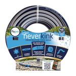 FLOPRO - NEVERKINK Garden Hose Pipe ø 12,5mm (1/2") 45m: 6 Layer Knitted Reinforced Hose, Anti Kink & Anti Twist. Extremely Durable, UV Resistant & Weather Proof - 30 Year Guarantee