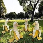 Banana Duck Sculpture, Whimsical Ba