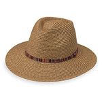 Wallaroo Hat Company – Women’s Sedona Fedora – UPF 50+ UV Protection, Wide Brim, Packable and Adjustable for Medium Crowns, Camel, One Size