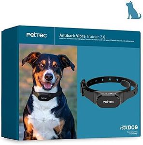 PetTec Training aid for dogs, training pulse with vibration, battery operated and weather-resistant, helps gently and pain-free for strong dog barking.