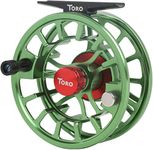 Maxcatch Toro Series Fly Fishing Reel with Large Arbor, CNC-Machined Aluminum Alloy Body: 3/4, 5/6, 7/8 wt in Blue, Green, or Black (Green, 5/6 wt)