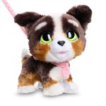 Just Play furReal Walk-A-Lots Bernedoodle Interactive Toy, 8-inch Walking Plush Puppy with Sounds, Kids Toys for Ages 4 Up