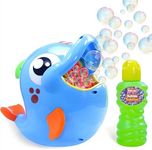 kidzlane Shark & Dolphin Bubble Machine (2 Pack) – Bubble Machine for Toddlers and Kids Outdoor – 2 Bubble Makers for Kids Outdoor or Parties – Each Bubble Blower 500+ Bubbles per Minute