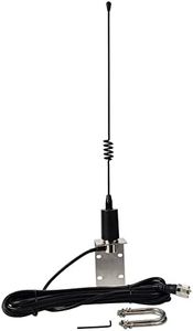 HYS VHF Marine Antenna 156-163MHz Antenna with Mount 5M RG58 Cable Compatible with VHF Cellular Devices for Yacht Cruise Ship Truck RV (Black)