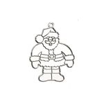 Darice Bulk Buy Bulk Buy: Darice Crafts for Kids Suncatcher Santa Claus 4 inches 1060-72