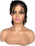 Voloria Realistic Female Mannequin Head with Shoulder Manikin PVC Head Bust Wig Head Stand for Wigs Display Making,Styling,Sunglasses,Necklace Earrings, Light Brown Color