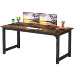 LITTLE TREE 70.8 Inch Large Executive Office Desk, Simple Computer Workstation with 31.5 inch Wide Desktop for Home Office