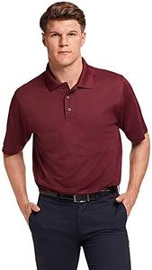 Russell Athletic Men's Dri-Power Performance Golf Polo Maroon